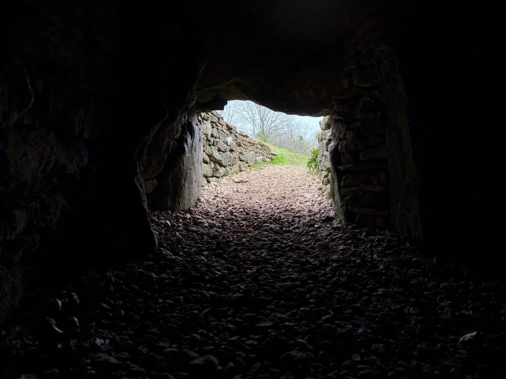 View from inside Uley Long Barrow