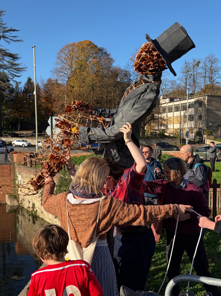 Throwing the mill owner in the canal